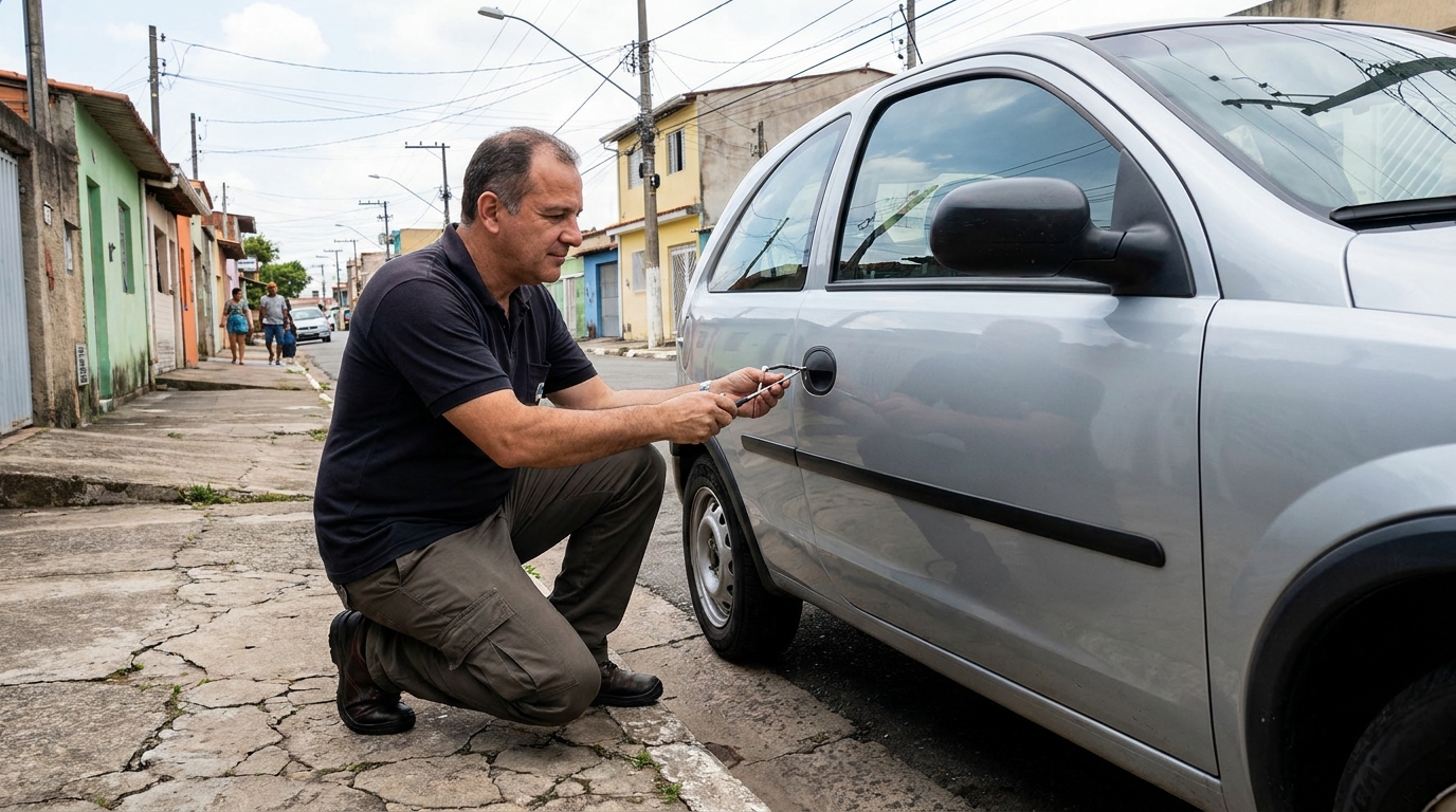Abertura de carro sem danos por chaveiro em Aparecida de Goiânia‑GO
