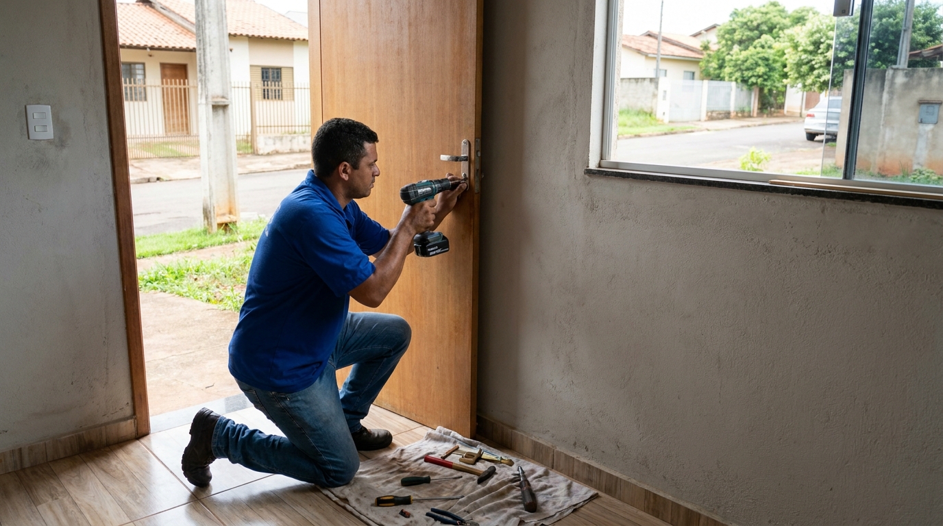Instalação de Fechadura de Porta em Aparecida de Goiânia‑GO